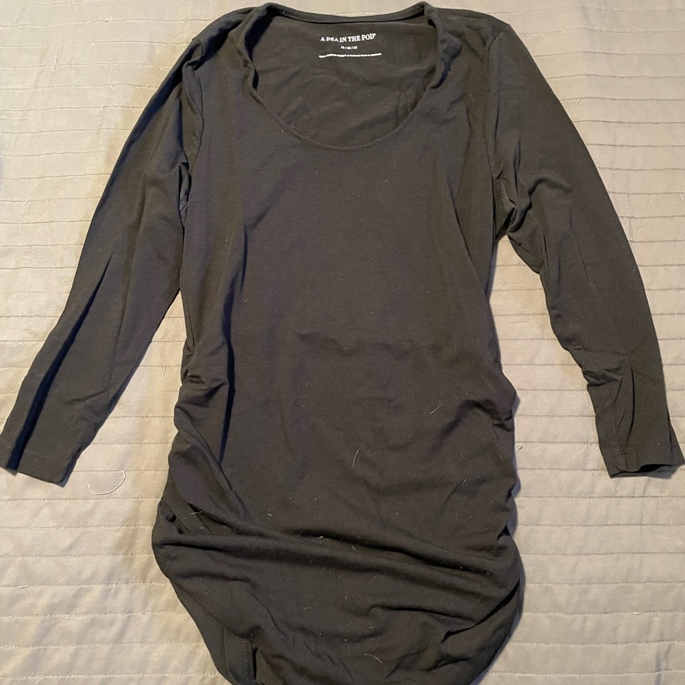 EUC 3/4 sleeve maternity shirt by A Pea in the Pod, size medium
